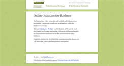 Desktop Screenshot of fahrtkosten.eu